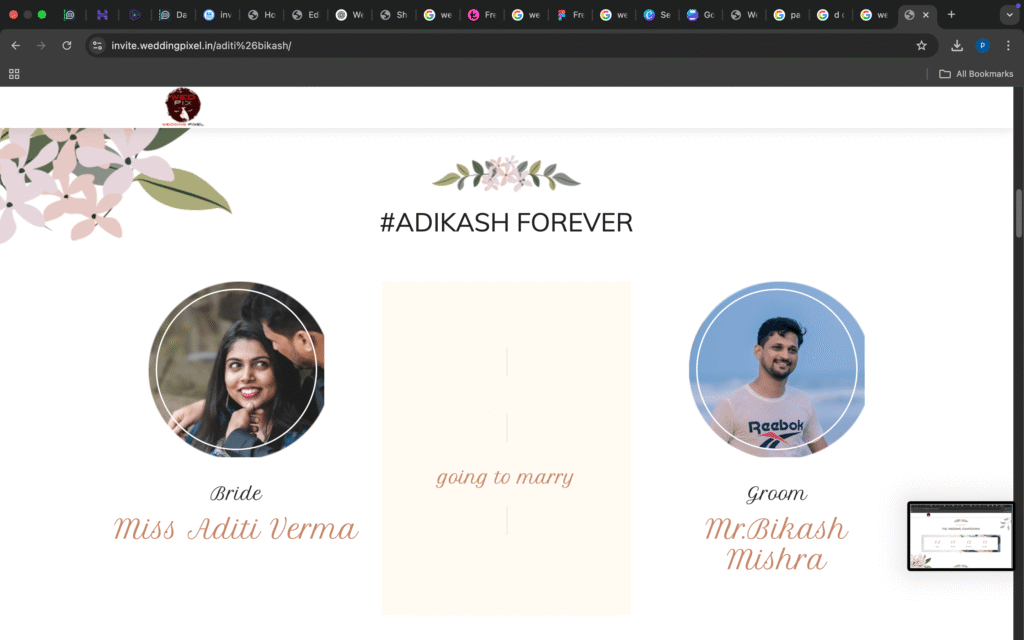 wedding invitation website